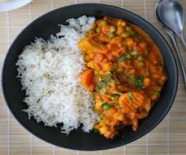 RICE AND CURRY VEGETABLE